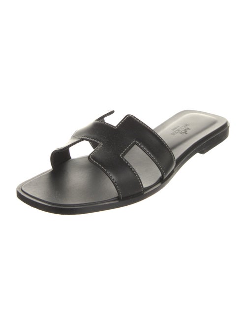 Hermès Oran Leather Slides