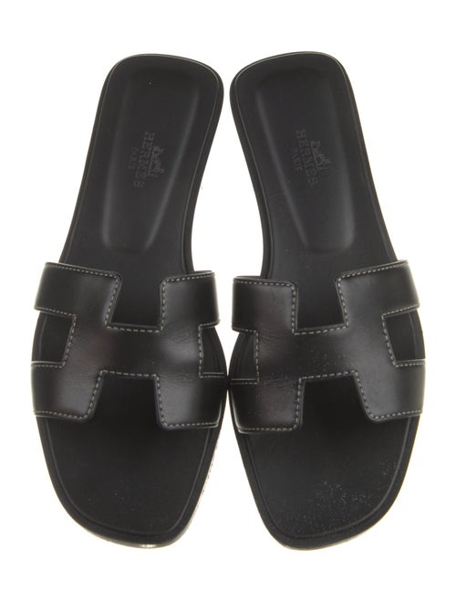Hermès Oran Leather Slides