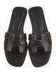 Hermès Oran Leather Slides