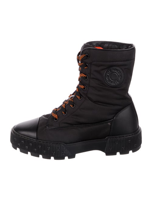 Hermès Nylon Combat Boots