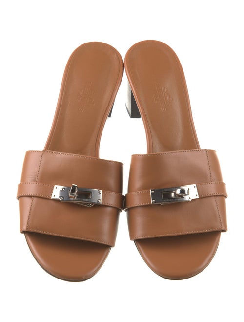 Hermès Gigi 50 Leather Slides