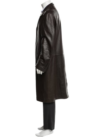 Hermès Leather Overcoat
