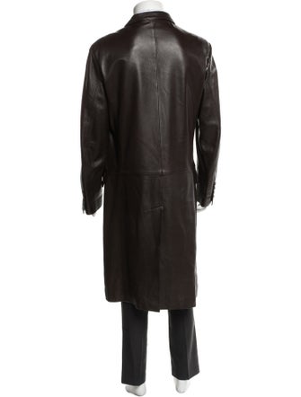 Hermès Leather Overcoat