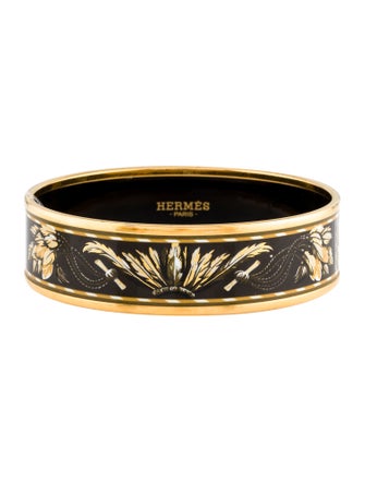 Hermès Wide Enamel Bangle