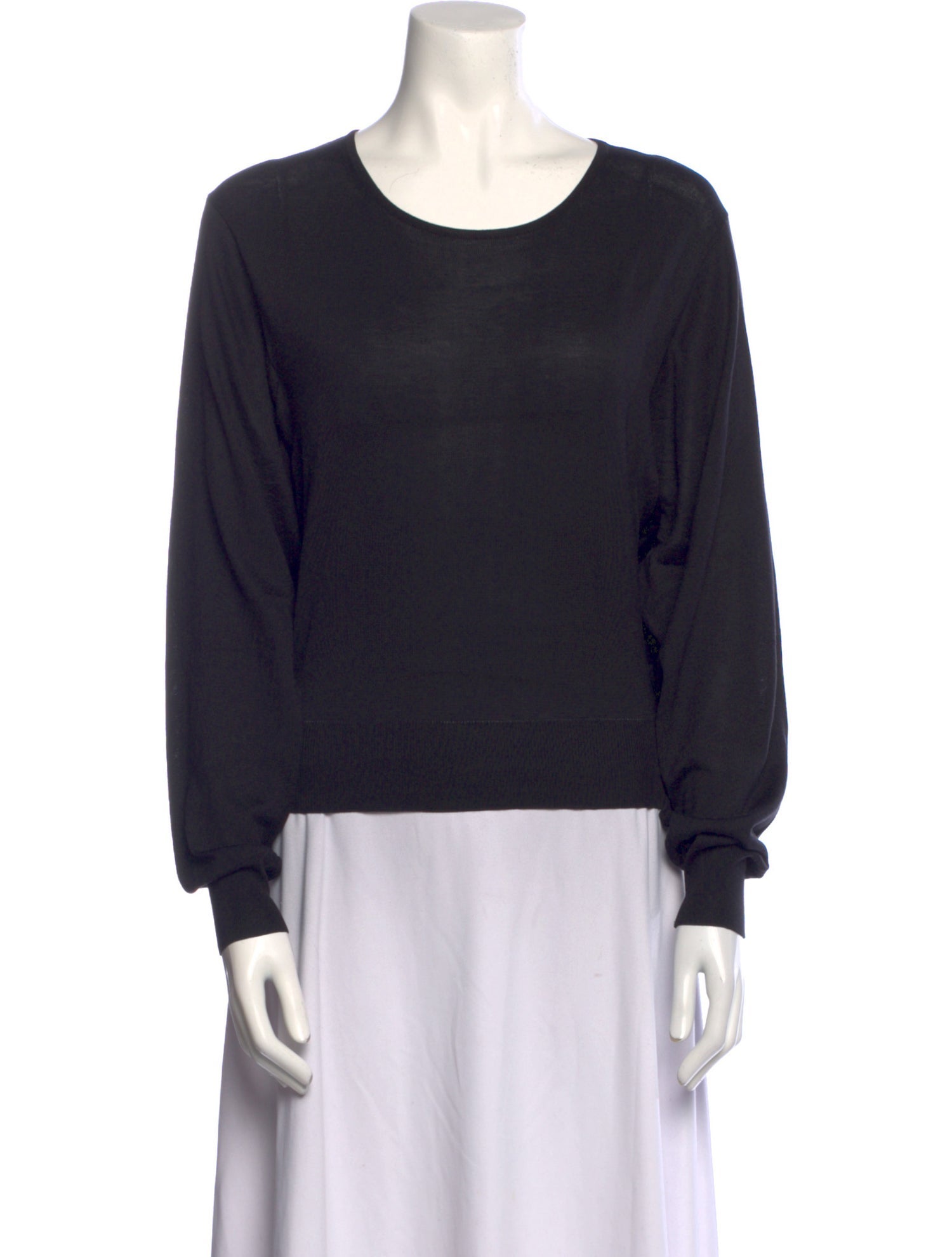 Hermès Scoop Neck Long Sleeve Sweatshirt