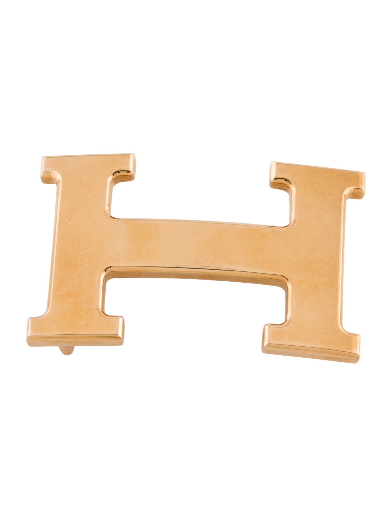Hermès 18k Gold 32mm H Buckle