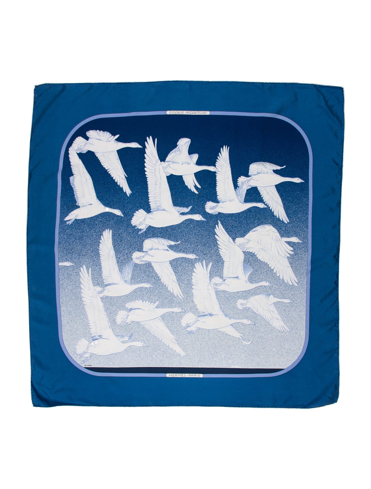 Hermès Oiseaux Migrateurs Silk Scarf