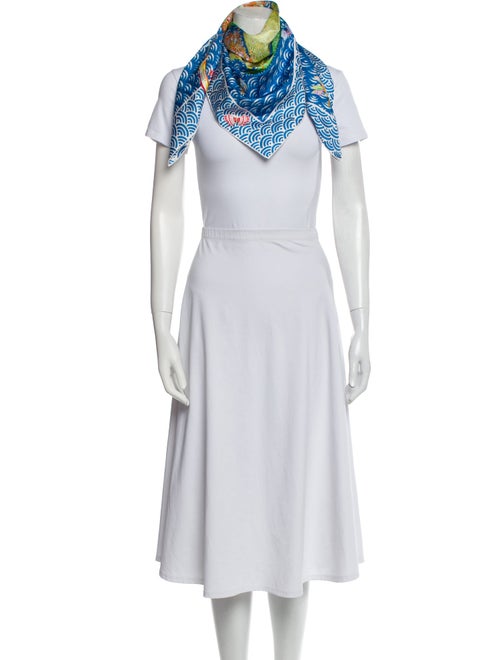 Hermès Bateau Fleuri Silk Scarf