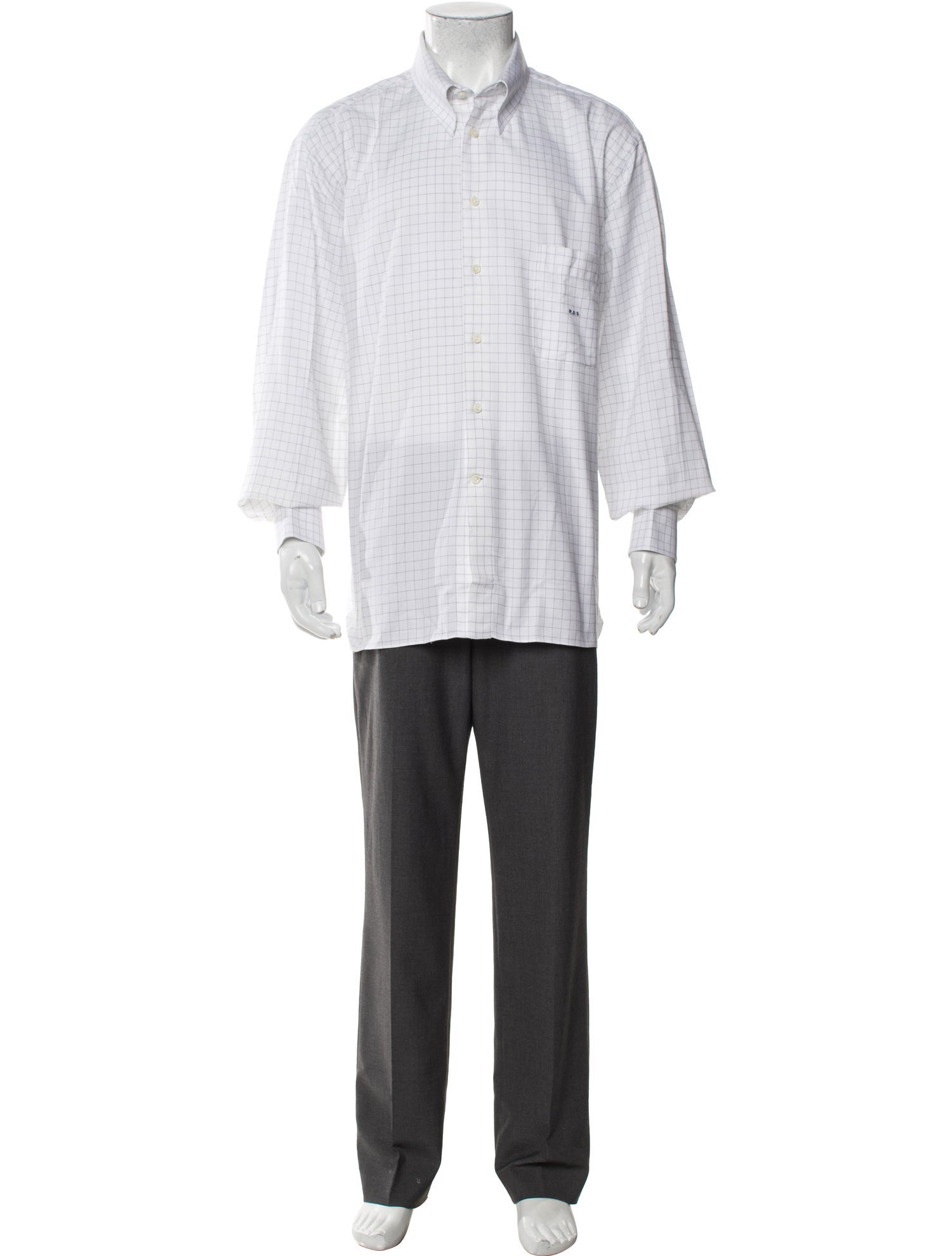 Hermès Long Sleeve Dress Shirt