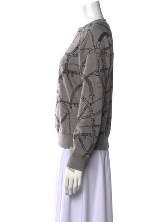 Hermès Printed Crew Neck Sweatshirt