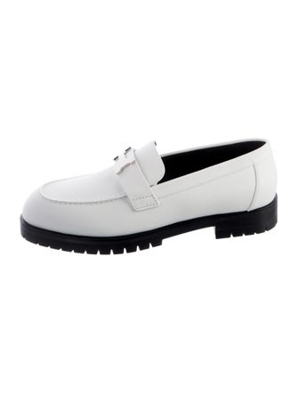 Hermès Faubourg H Leather Loafers