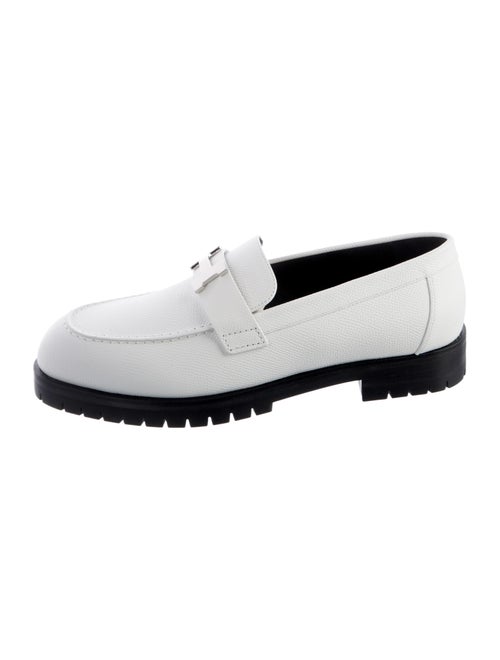 Hermès Faubourg H Leather Loafers