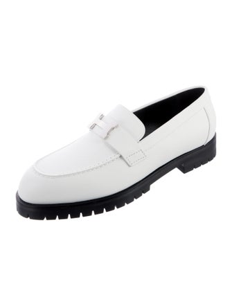 Hermès Faubourg H Leather Loafers