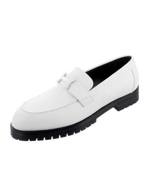 Hermès Faubourg H Leather Loafers