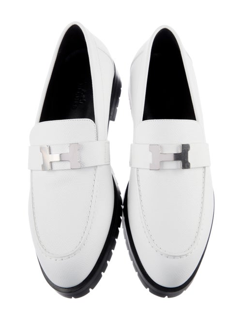 Hermès Faubourg H Leather Loafers