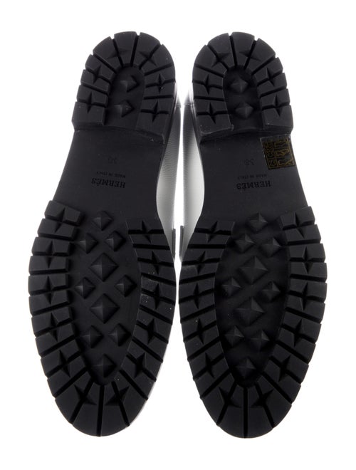 Hermès Faubourg H Leather Loafers