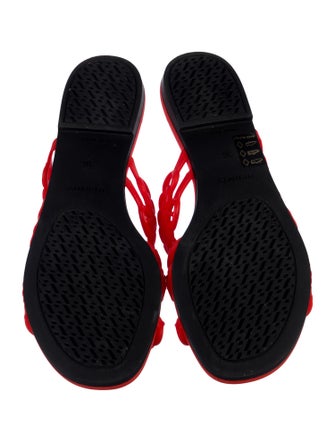 Hermès Nude Chain-Link Accent Slides