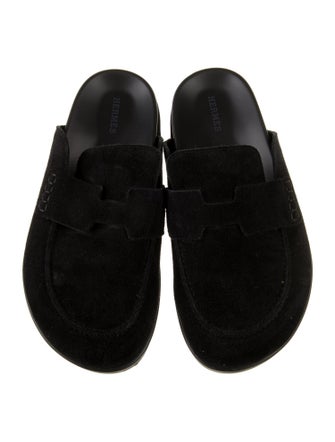 Hermès Go Suede Mules
