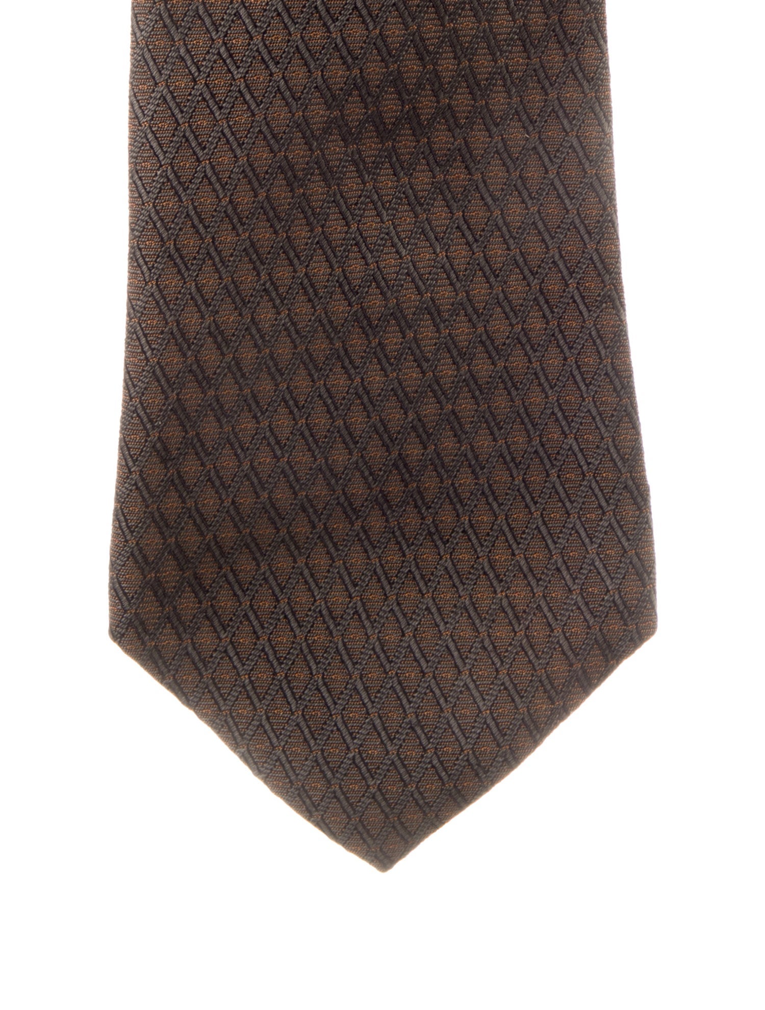 Hermès Pattern Print Silk Tie