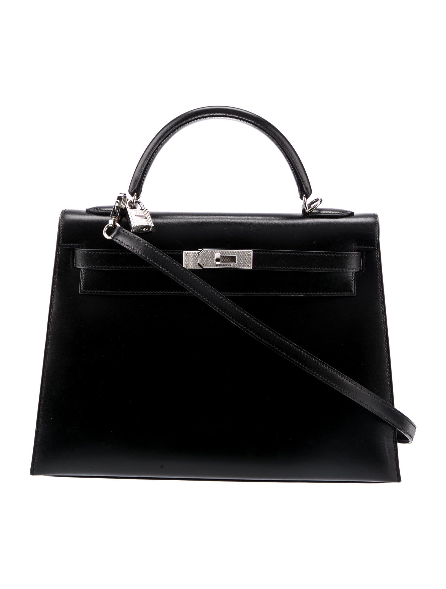 Hermès Guilloche Box Kelly II Retourne 32