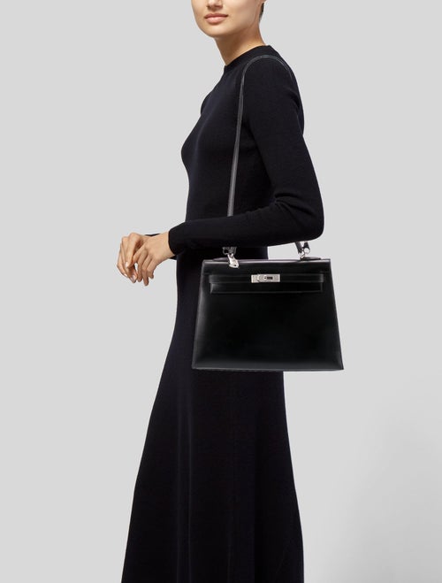 Hermès Guilloche Box Kelly II Retourne 32