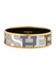 Hermès Enamel Wide Bangle Bracelet
