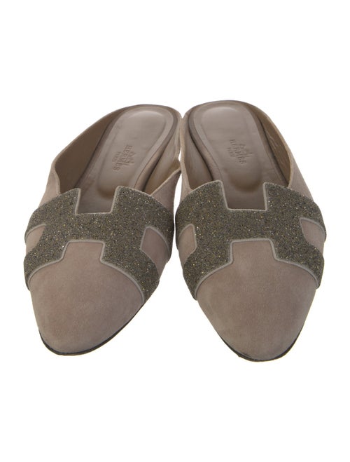 Hermès Roxane Suede Mules