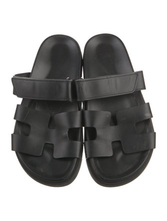 Hermès Chypre Leather Slides