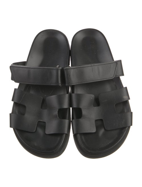 Hermès Chypre Leather Slides