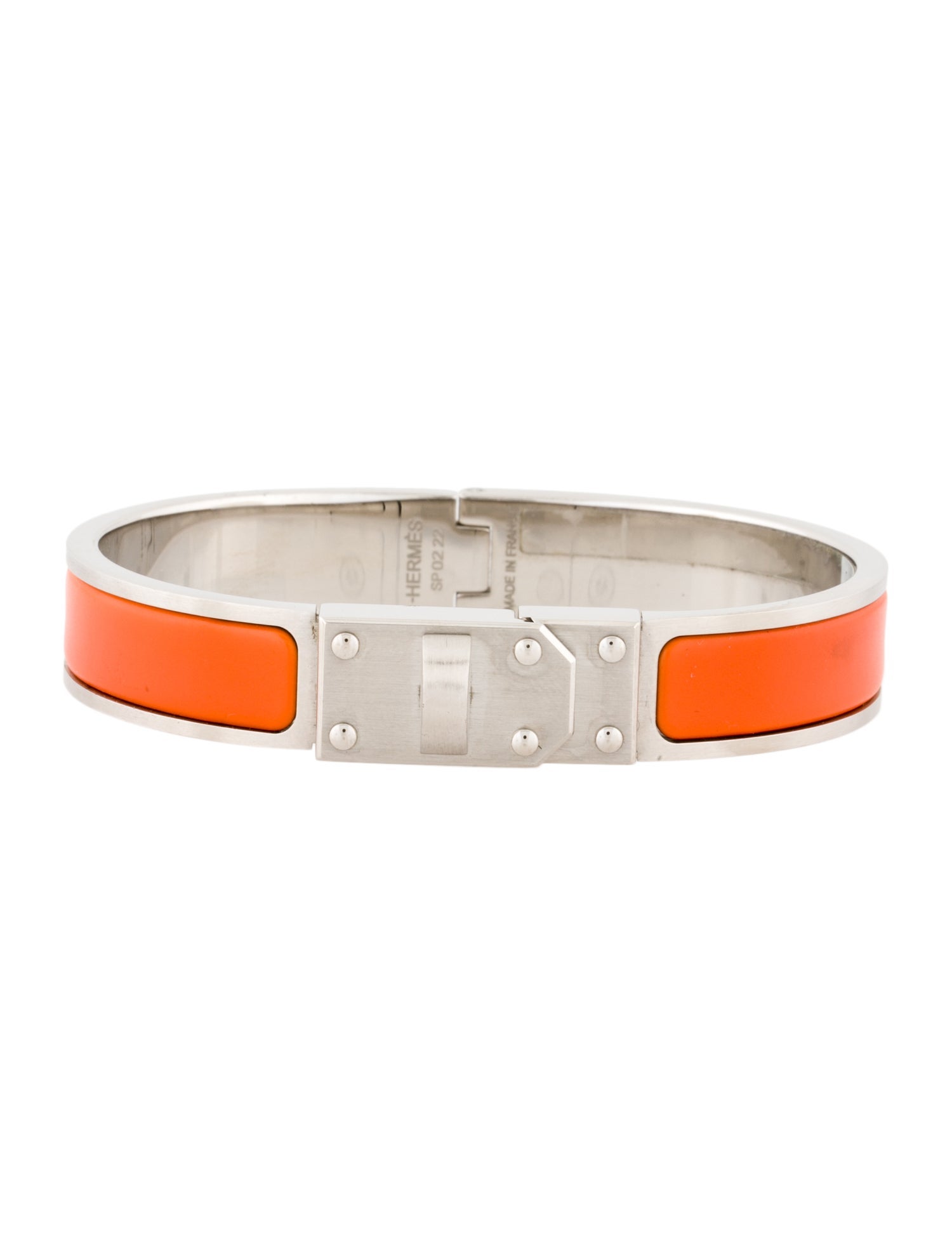 Hermès Enamel Kelly Bangle Bracelet