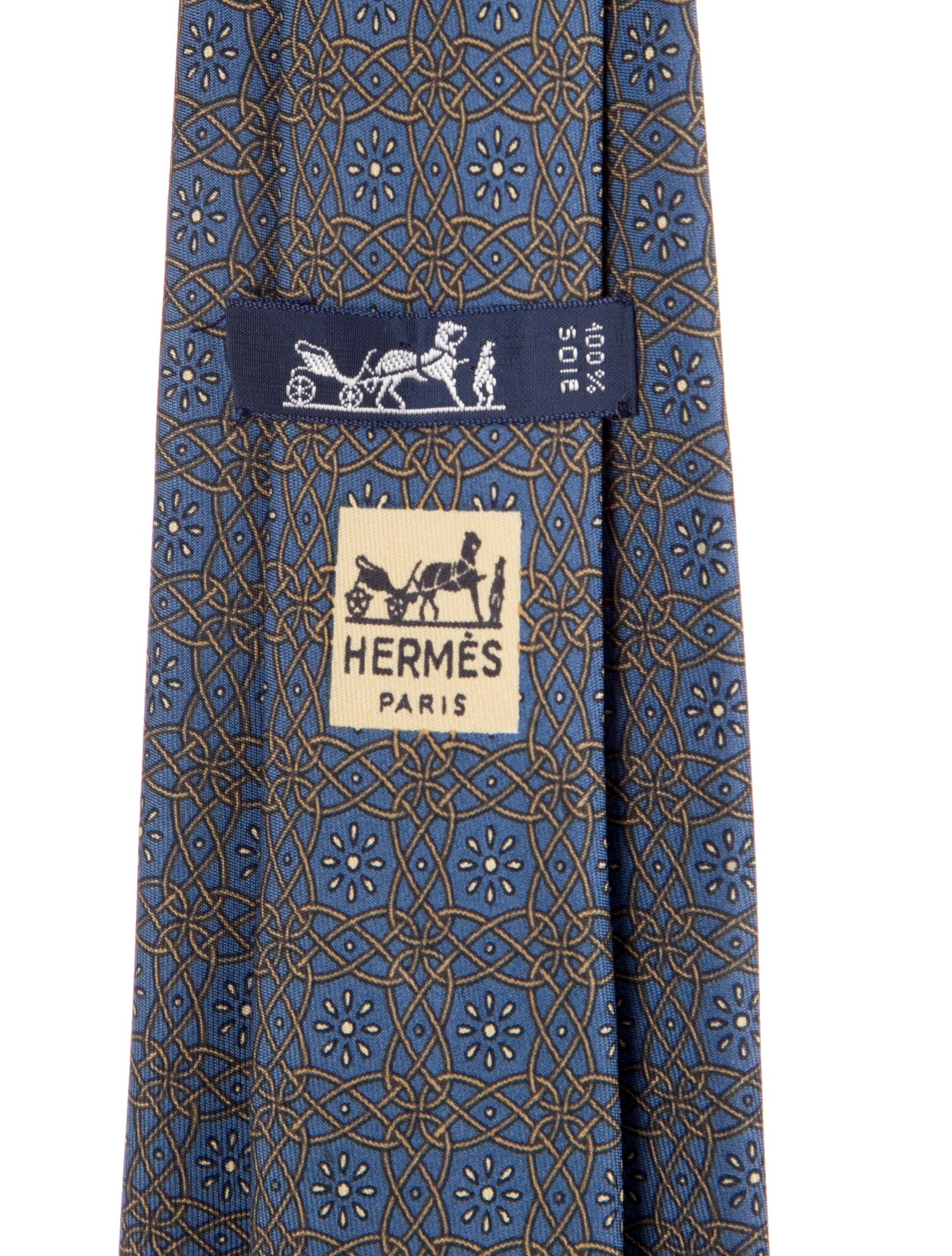Hermès Silk Pattern Tie