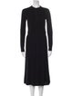 Hermès Crew Neck Midi Length Dress
