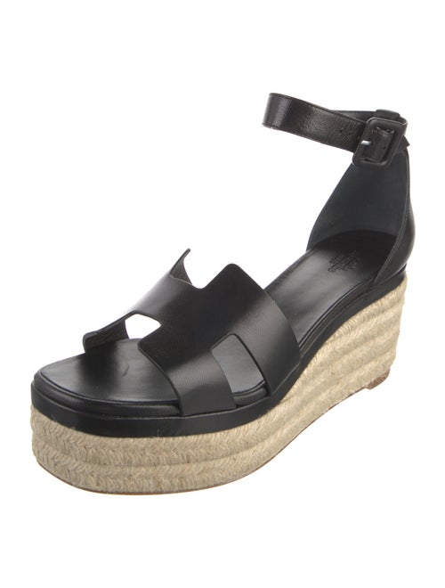 Hermès Elda Leather Espadrilles