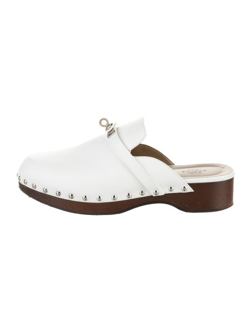Hermès Calya Leather Mules