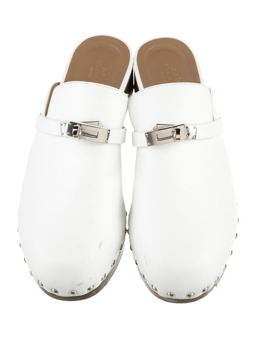 Hermès Calya Leather Mules