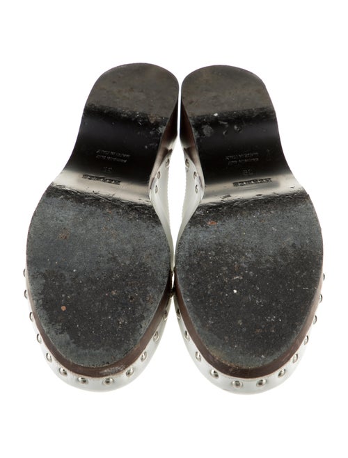 Hermès Calya Leather Mules