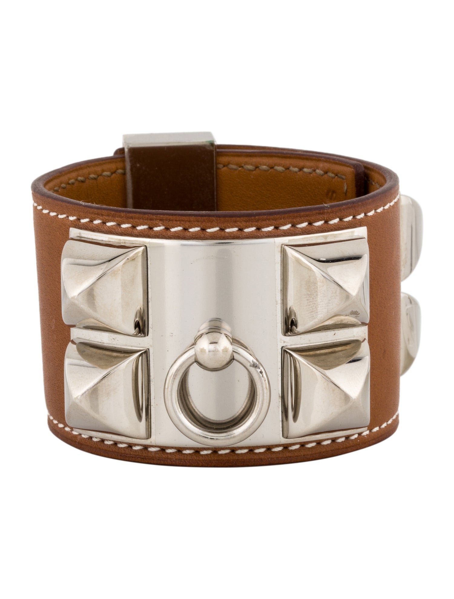 Hermès Leather Collier de Chien Wrap Bracelet