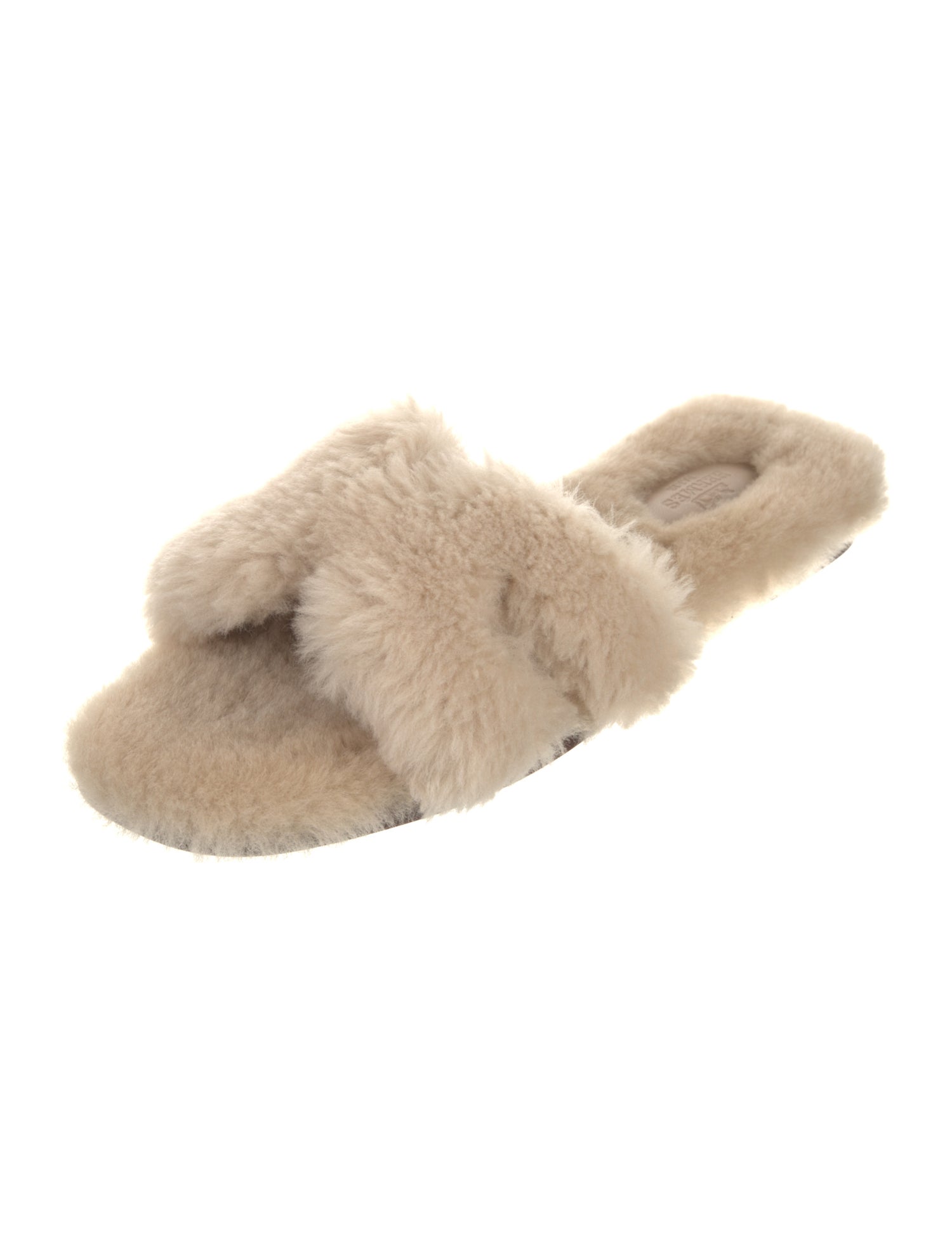 Hermès Oran Shearling Slides
