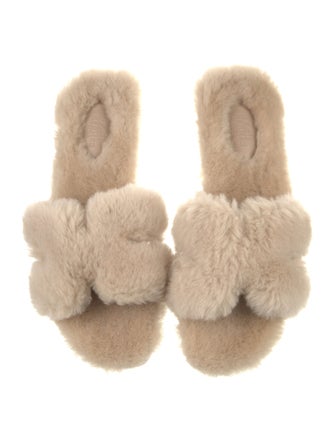 Hermès Oran Shearling Slides