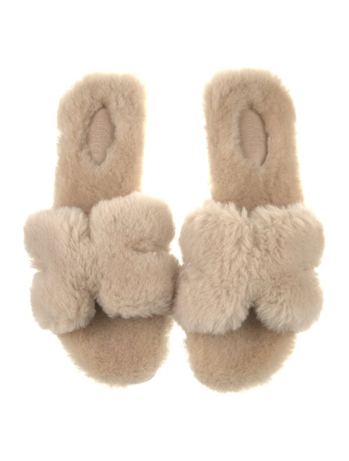 Hermès Oran Shearling Slides