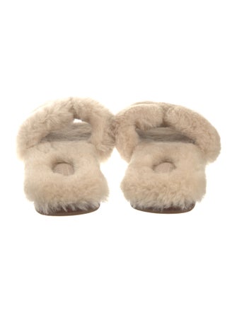 Hermès Oran Shearling Slides
