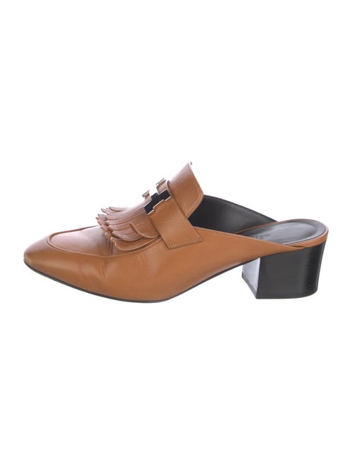 Hermès Tuileries Leather Mules
