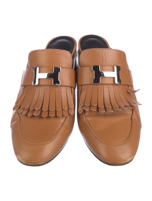 Hermès Tuileries Leather Mules