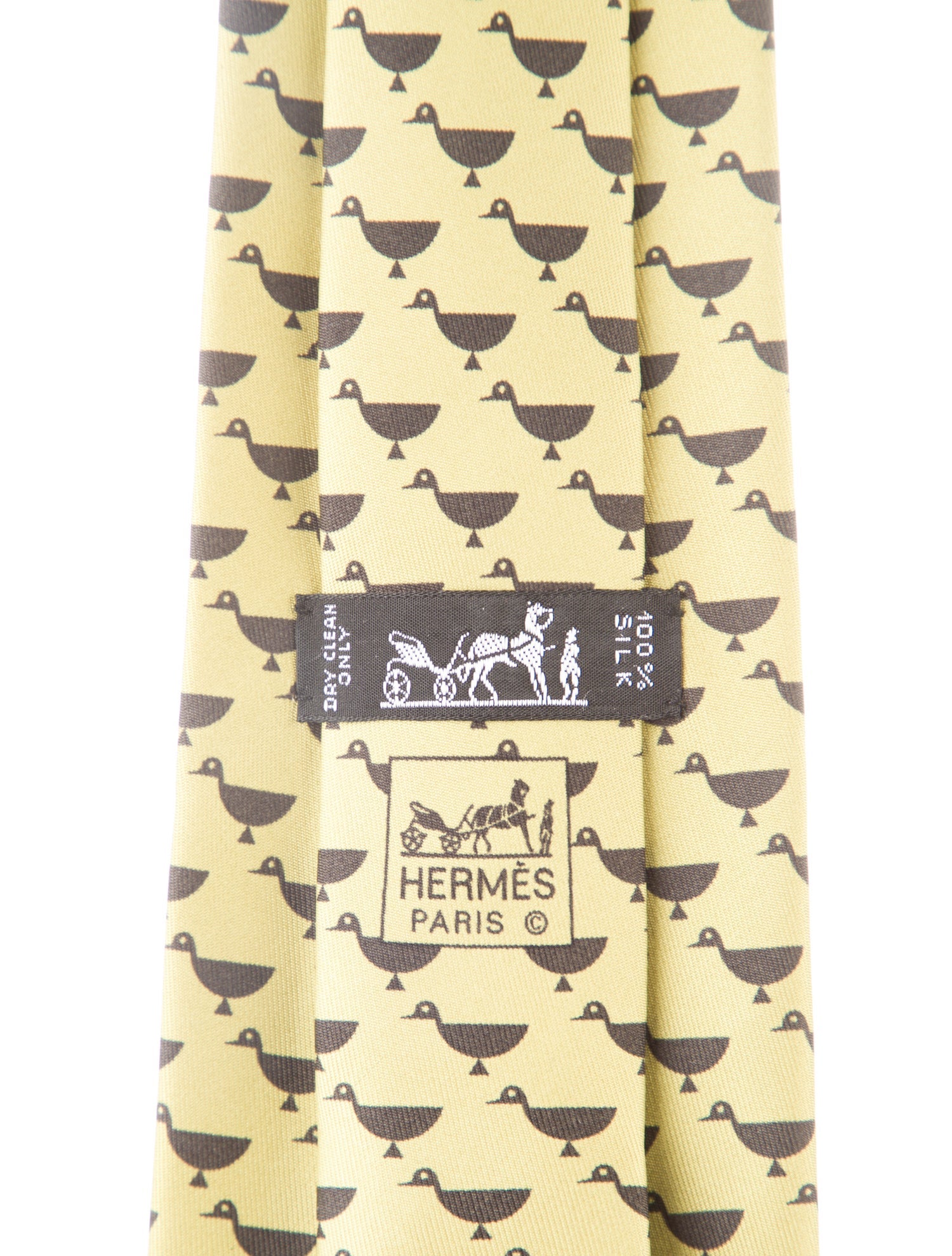 Hermès silk patterned tie