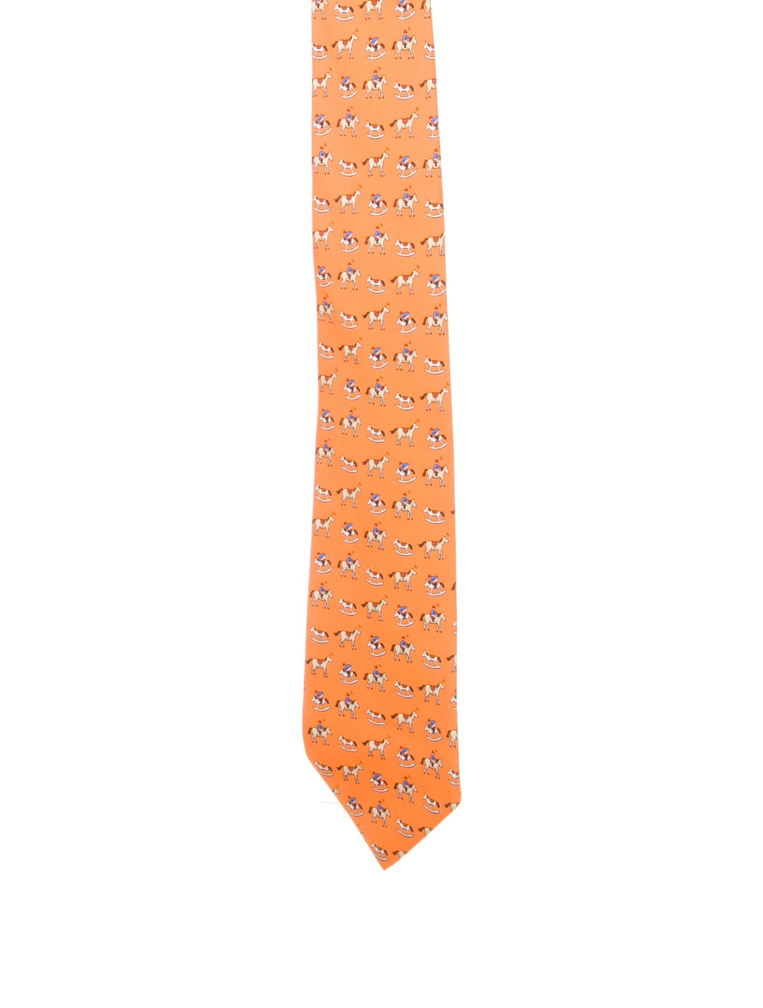 Hermès Patterned Silk Tie