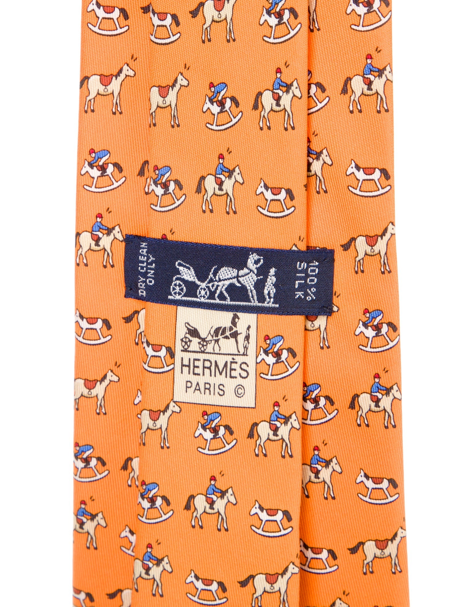 Hermès Patterned Silk Tie