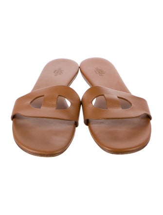 Hermès Lisboa Leather Slides