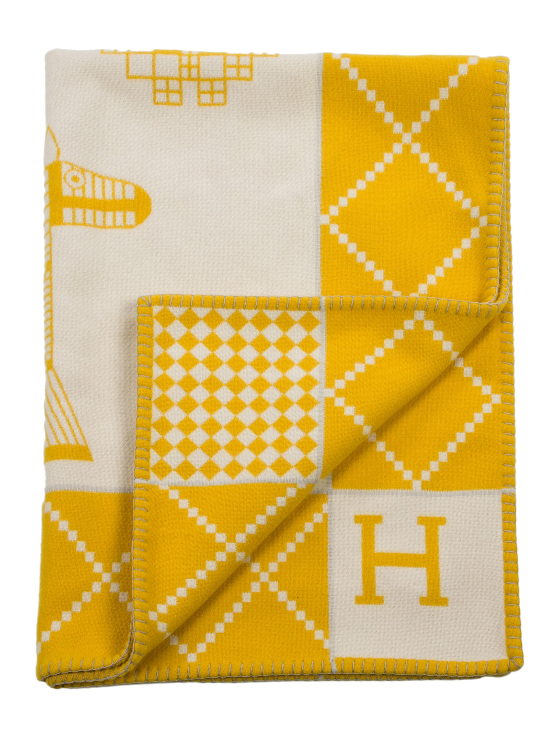 Hermès Avalon Animaux Nattes Baby blanket