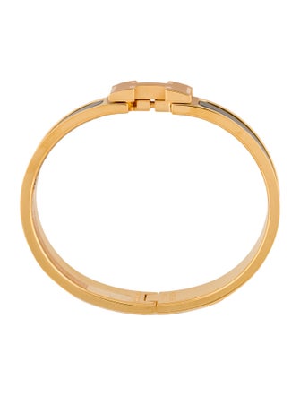 Hermès Clic H Enamel Bangle Bracelet