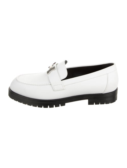 Hermès Faubourg H Logo Loafers